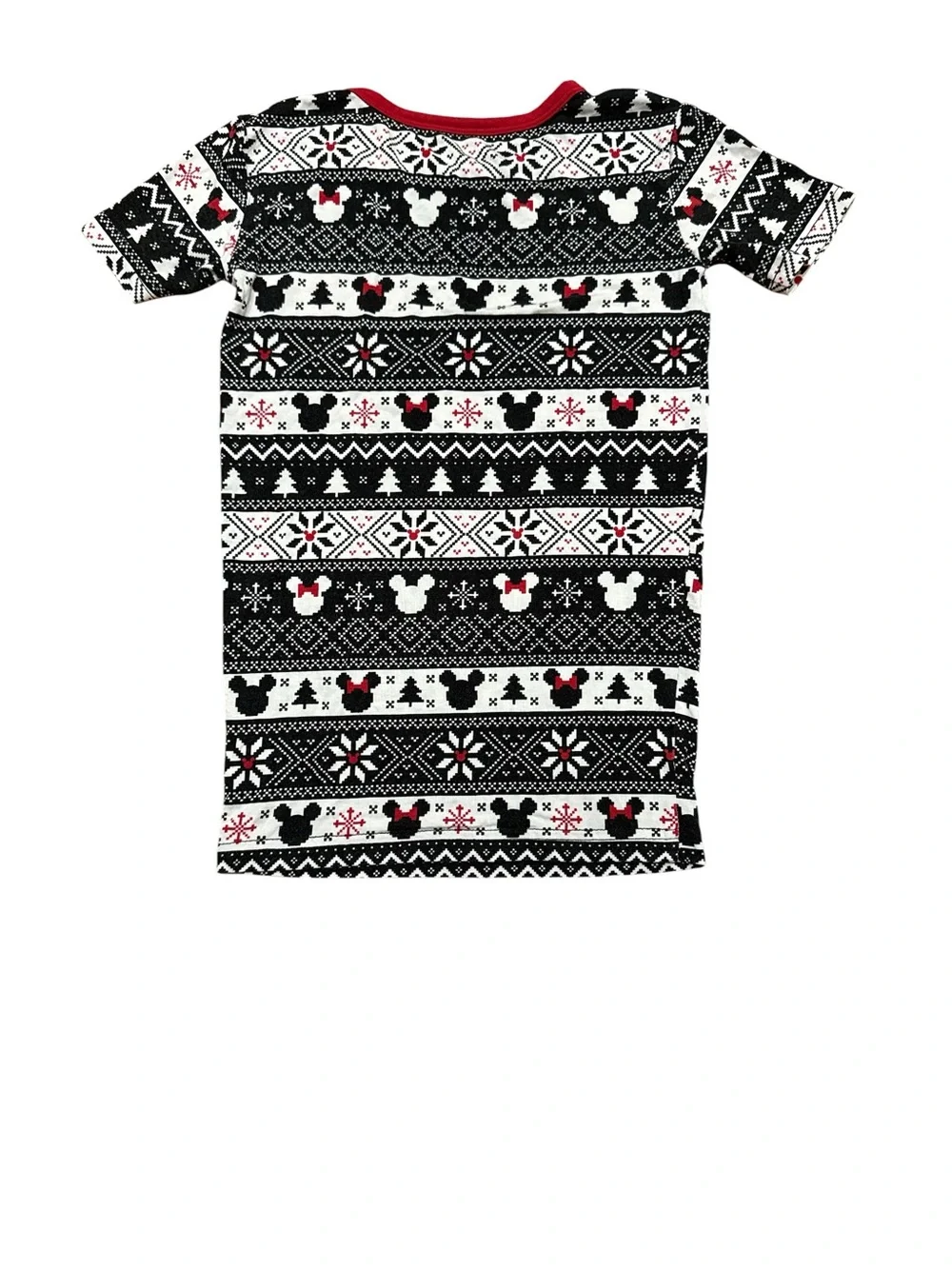Little Sleepies Disney Mickey Fair Isle Bamboo Pajama Set Unisex Boys Girls 7/8